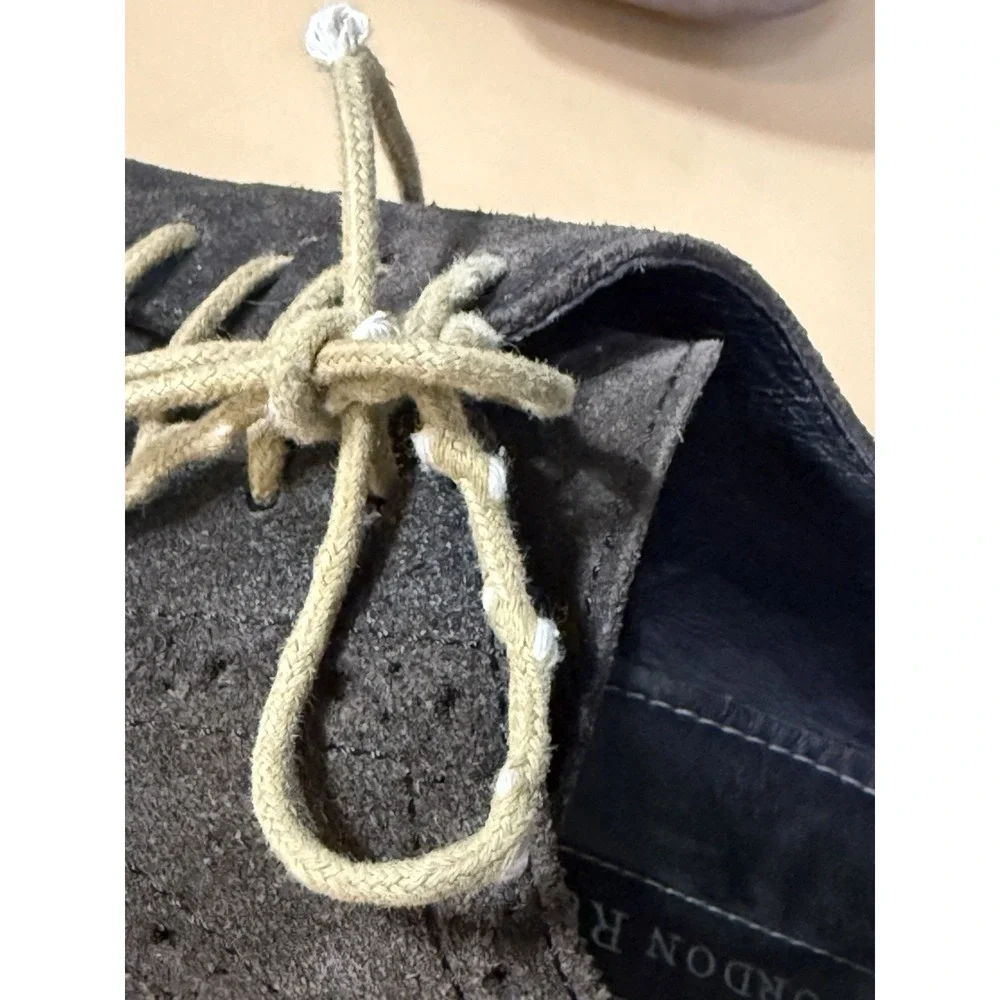 Gordon Rush Suede Coffee Brown Concord Wing Tip Casual Lace Up Shoes‎ Size 10